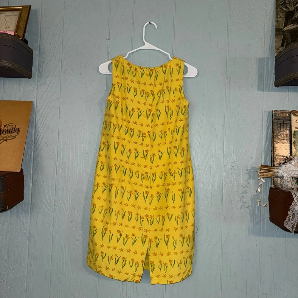 Kay Unger Yellow Tulip Dress - Picture 5 of 5